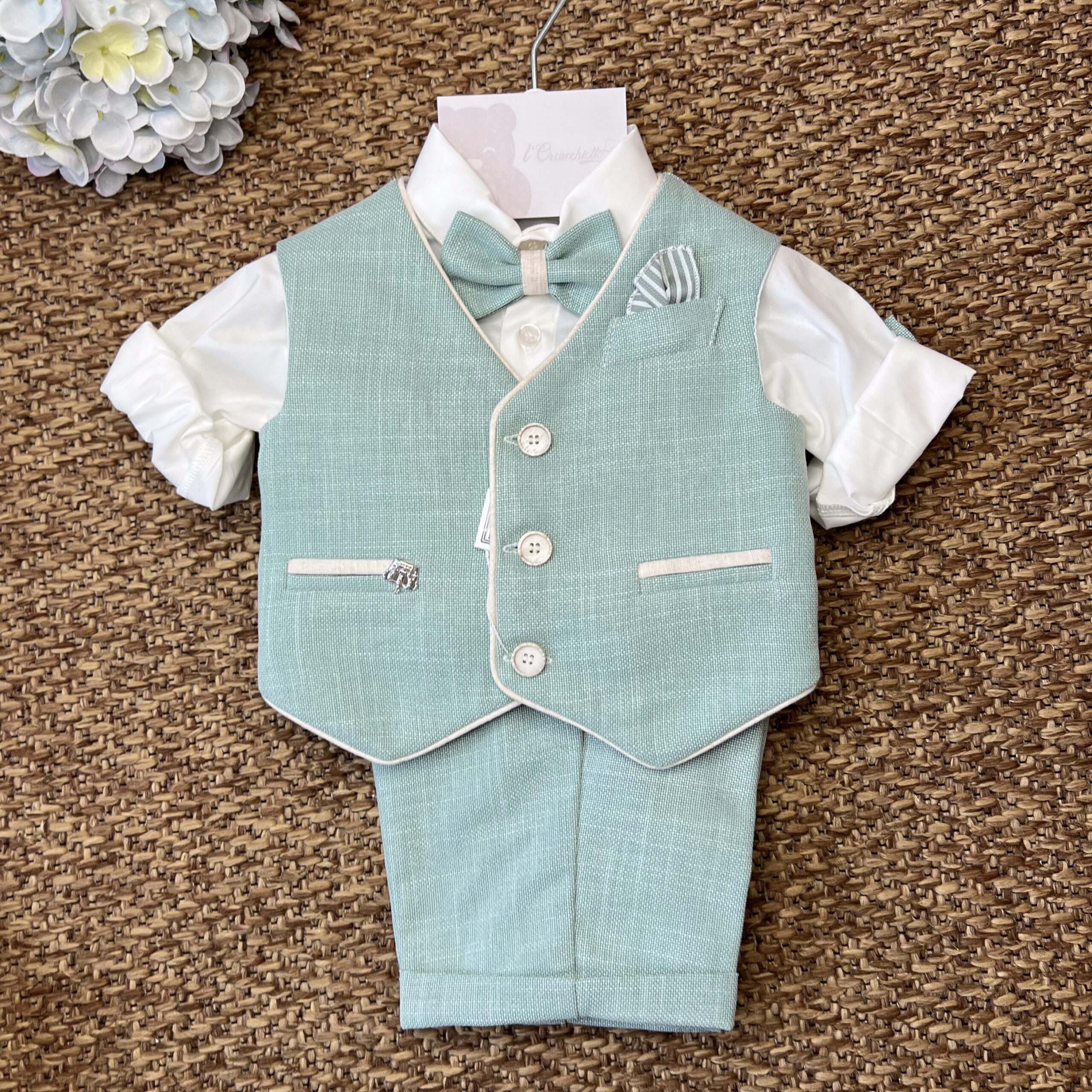 Completo elegante bimbo verde 4Pz | Yamal | LP