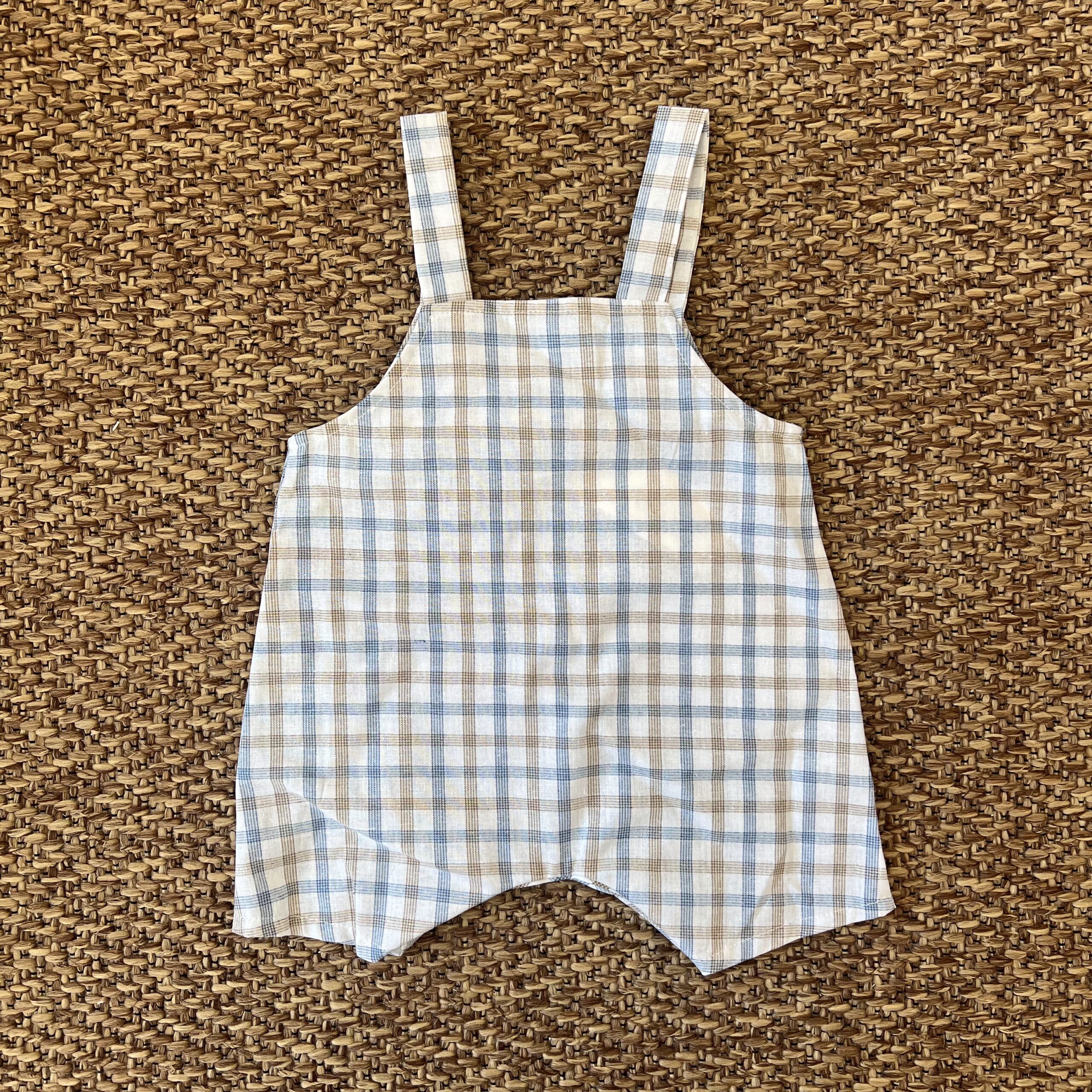 Salopette bimbo blu e beige | JMKS - immagine 2
