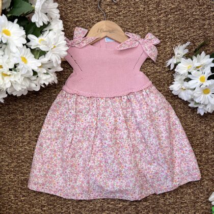 Abito bimba con fiori e fiocchi | 0120 | MI