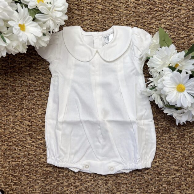 Pagliaccetto in piquet bianco| PL