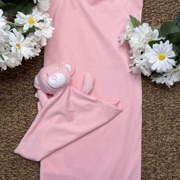 Coperta Jersey Rosa con Dou Dou Orsetto | PL