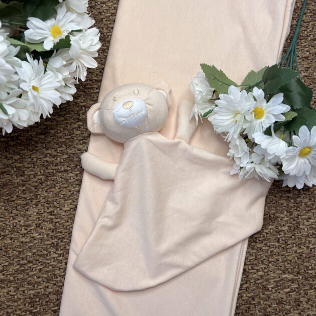 Coperta Jersey Beige con Dou Dou Orsetto | PL