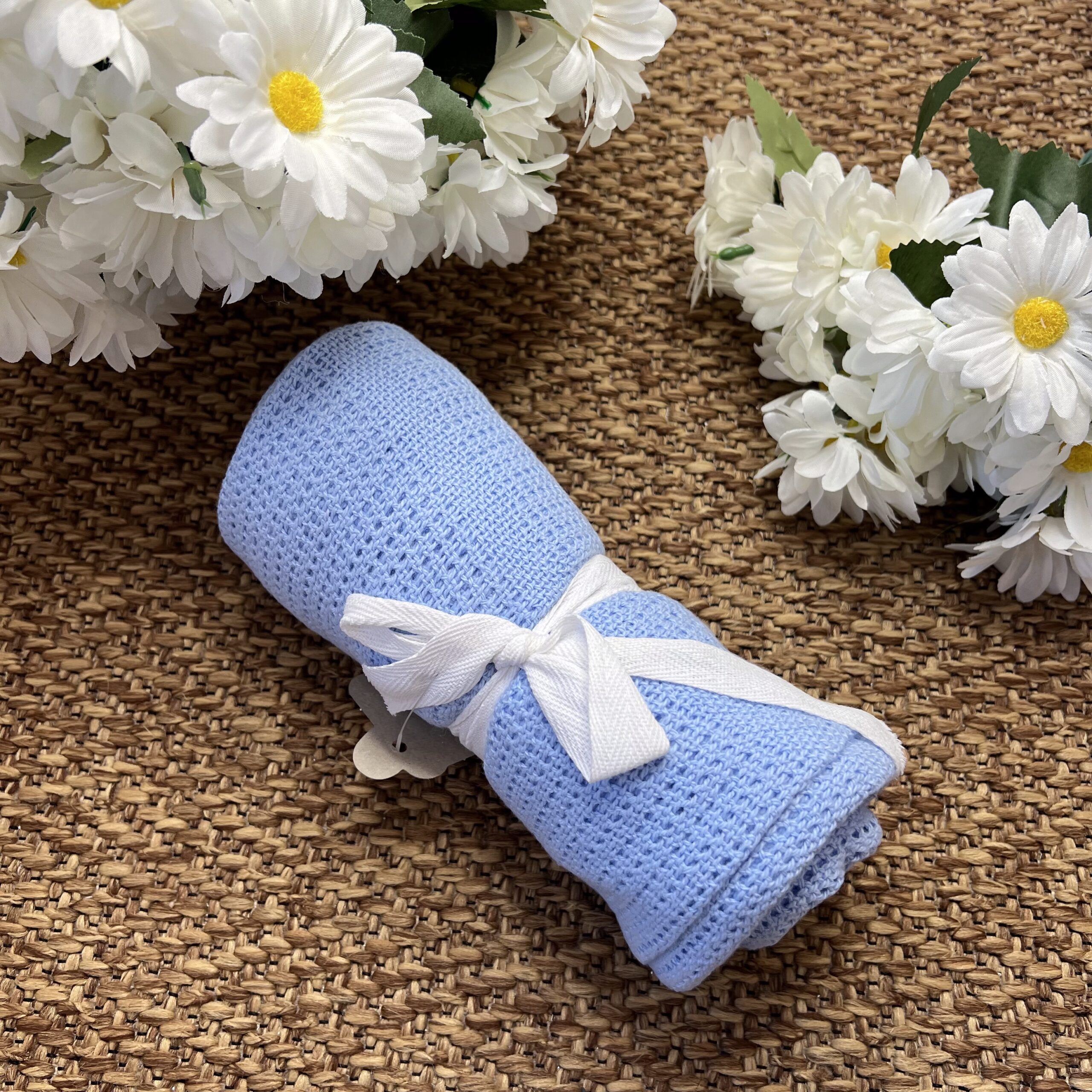 Coperta Puro Cotone Celeste | PL
