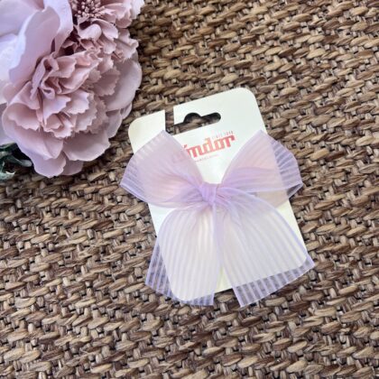 Fermaglio capelli con fiocco organza cipolla | CN