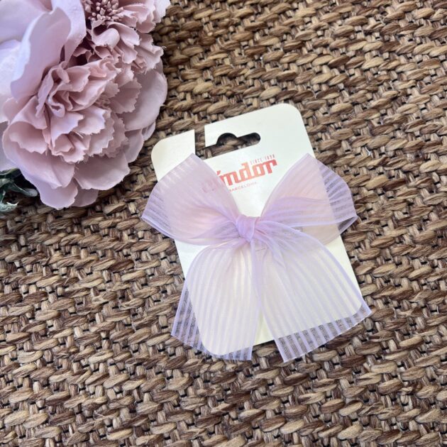 Fermaglio capelli con fiocco organza cipolla | CN