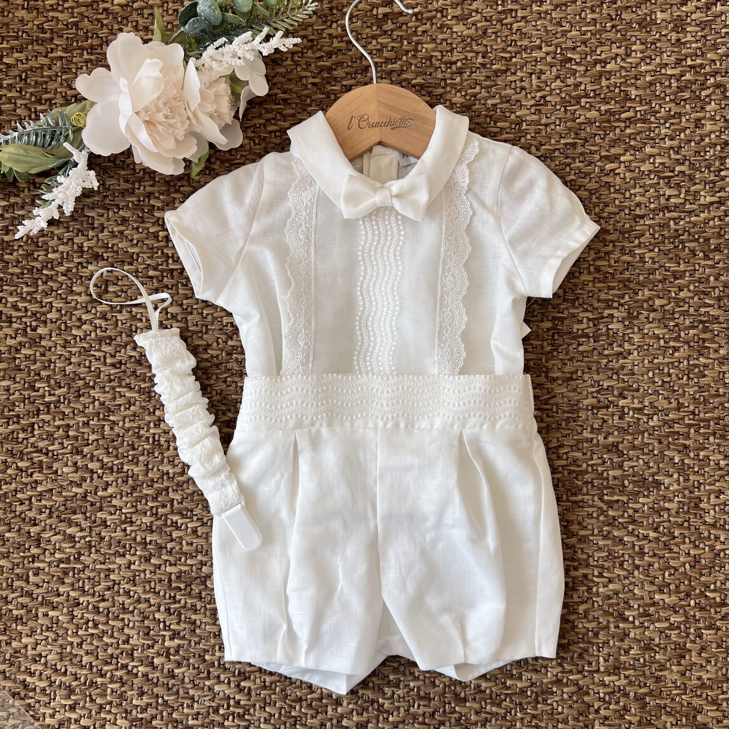 Completo Battesimo bimbo Panna | 6501 | PP - immagine 2