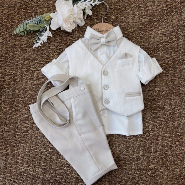 Completo elegante bimbo beige 4Pz | Nico | LP