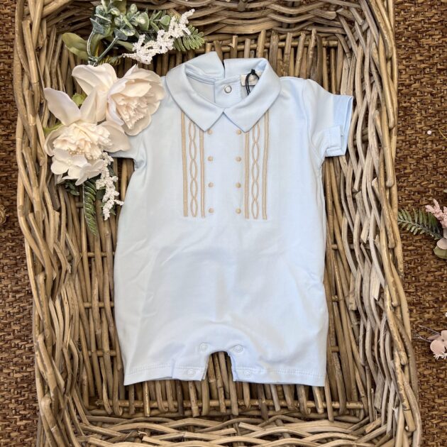 Pagliaccetto Jersey Celeste e Beige | 0428 | CC