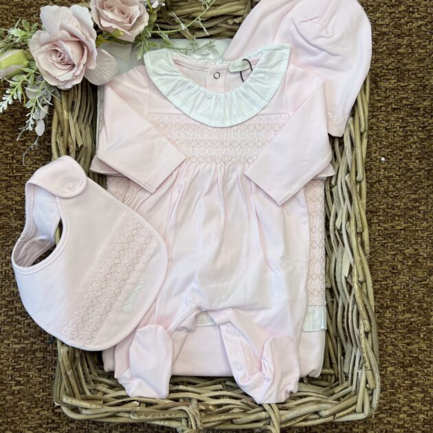 Tutina Punto Smock Jersey Rosa | 0546 | CC