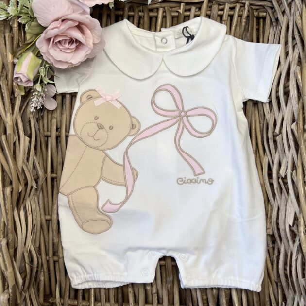 Pagliaccetto in Jersey con Orsetto e Fiocco | 0688 | CC