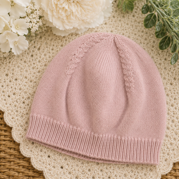 Cappello cipolla in maglia neonata | AI | AS07 | PL