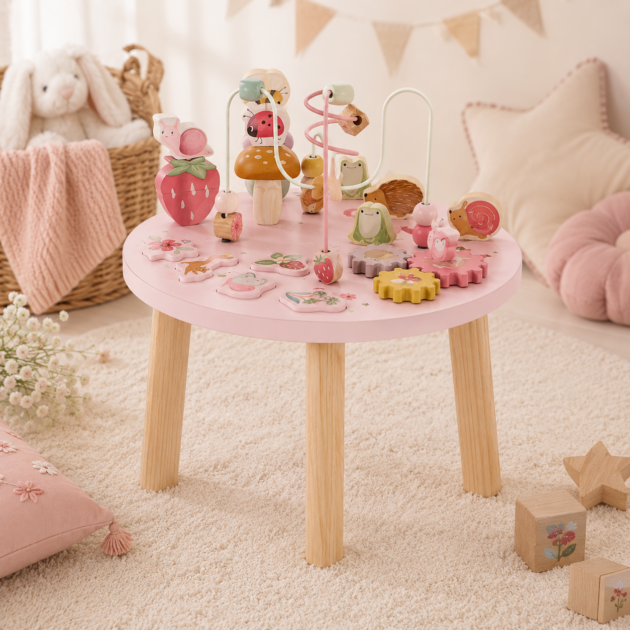 Tavolino multi-attività rosa | Little Dutch