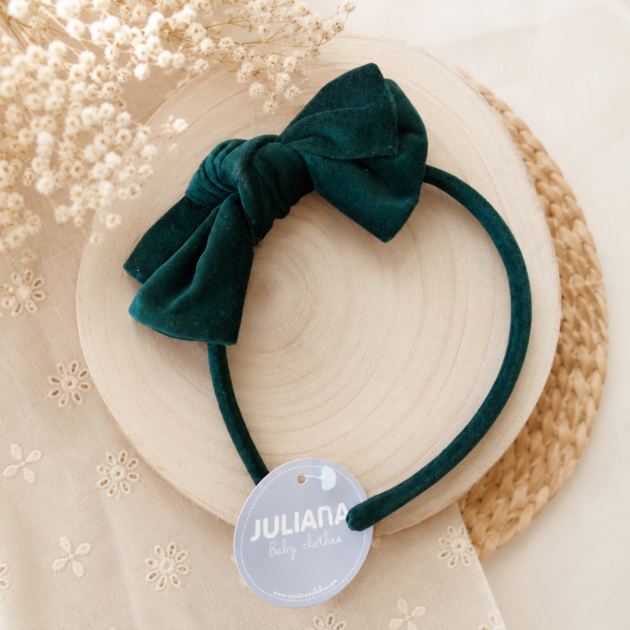 Cerchietto velluto verde | JL
