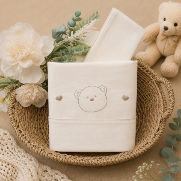Lenzuolino orsetto cuori crema | C64400 | CCD