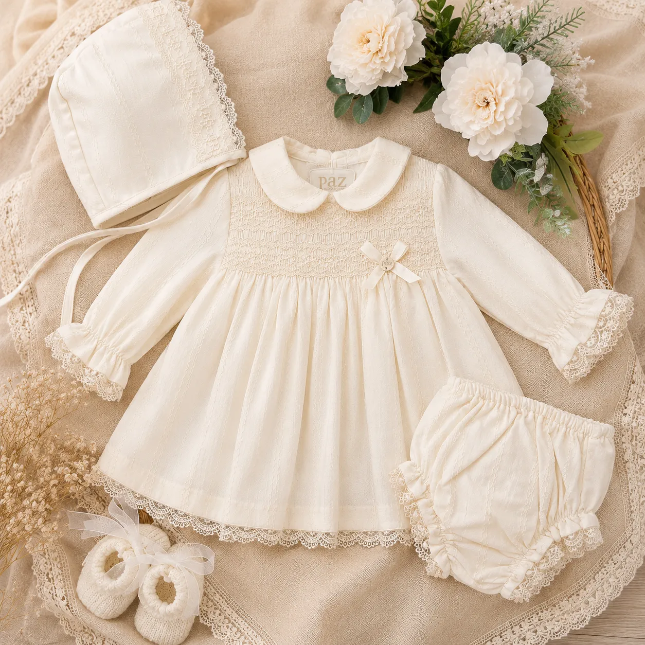 Abito battesimo bimba | 004-0154043 | PZ - immagine 2