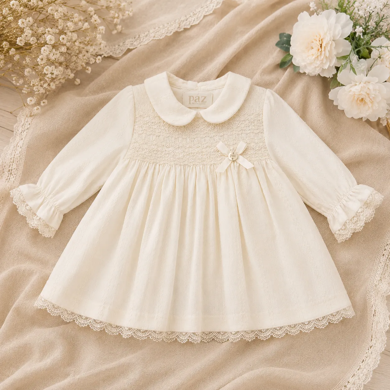 Abito battesimo bimba | 004-0154043 | PZ - immagine 3