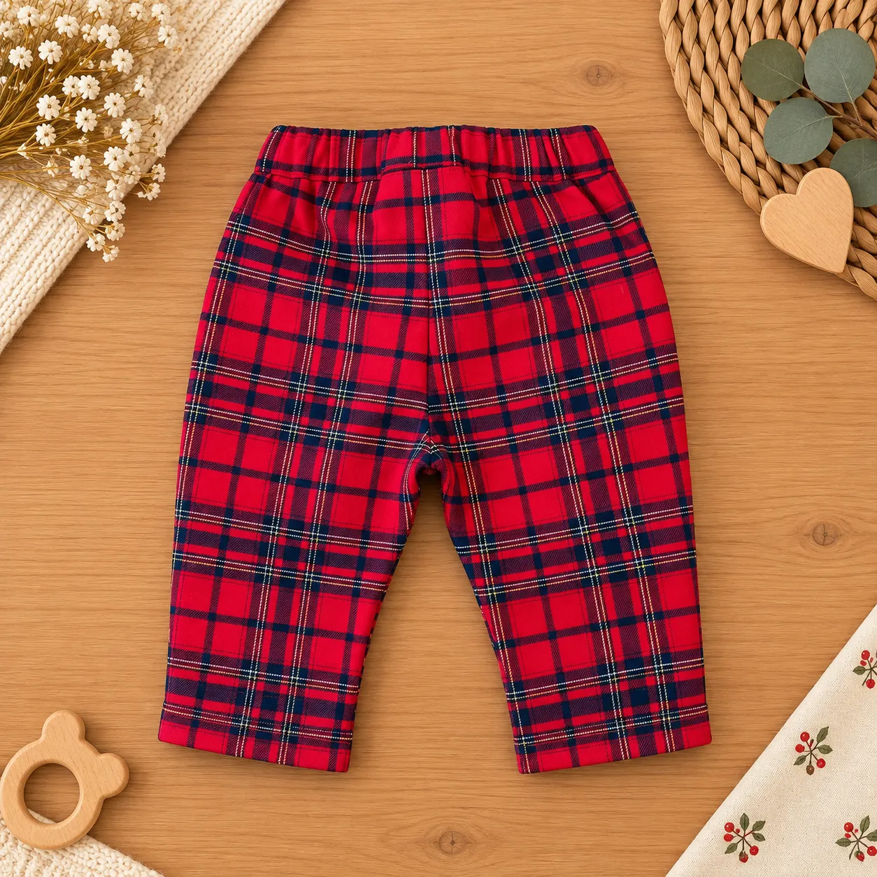 Pantalone bimbo tartan | 3H637 | MB Natale - immagine 2