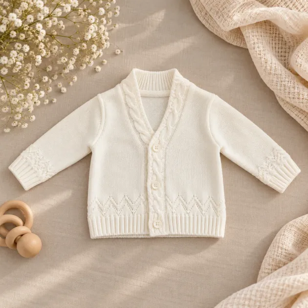 Cardigan panna