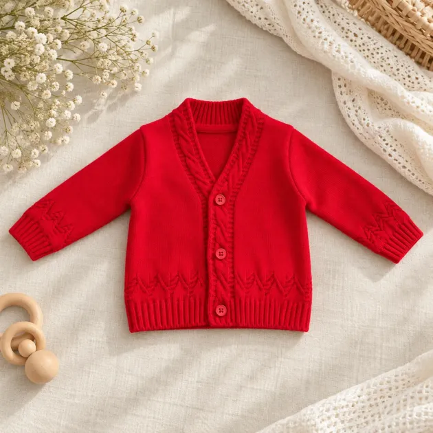 Cardigan rosso | W311 |