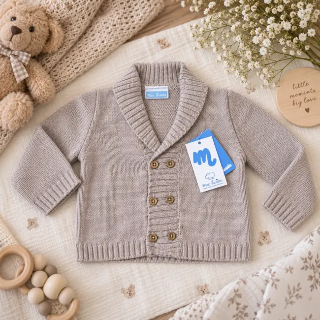 Cardigan bimbo tortora | AI | 0279 | MI