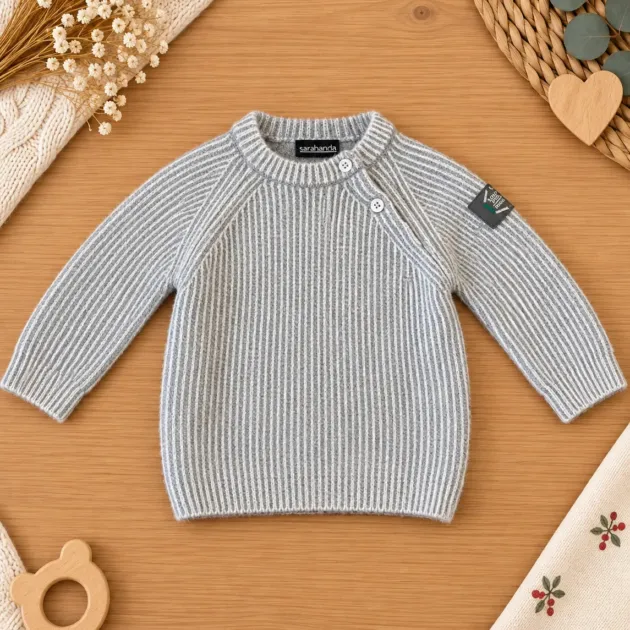 Maglione bimbo grigio | 0H107 | SB