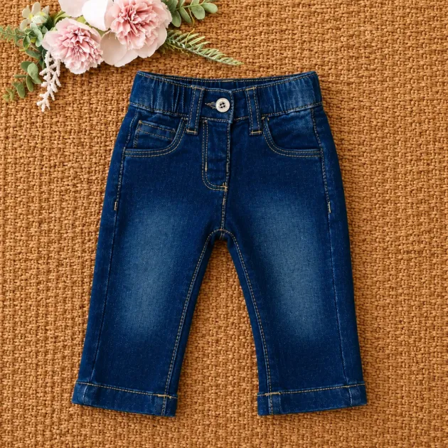 Jeans bimba tasche cuore | 3H734 | MB