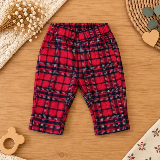 Pantalone bimbo tartan | 3H637 | MB Natale