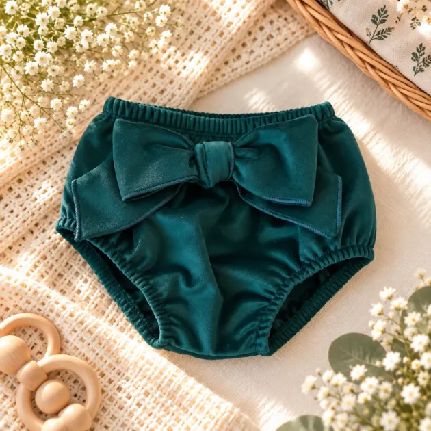 Coulotte velluto verde | 16094 | CL