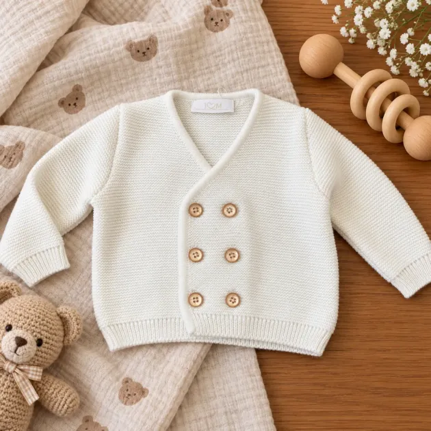 Cardigan battesimo bimbo